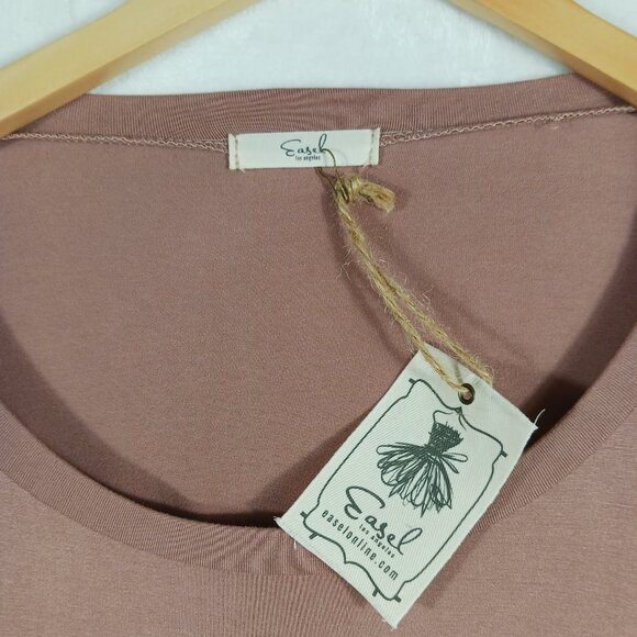 Easel NWT, Bubble Dress, Size Small, Dusty Rose, Modern, Neutral, Monochromatic - Picture 3 of 13